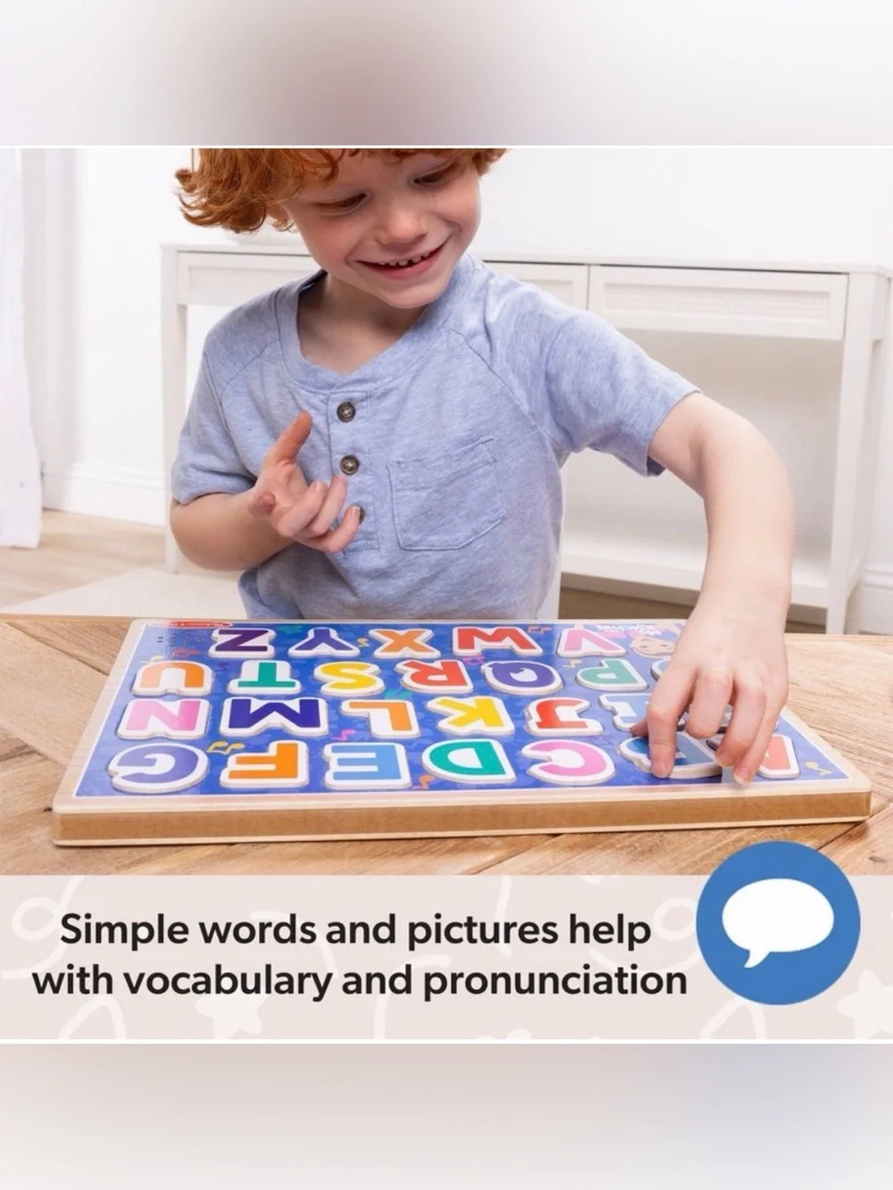 Melissa & Doug® Ms. Rachel™ Wooden Phonics Alphabet Sound Puzzle